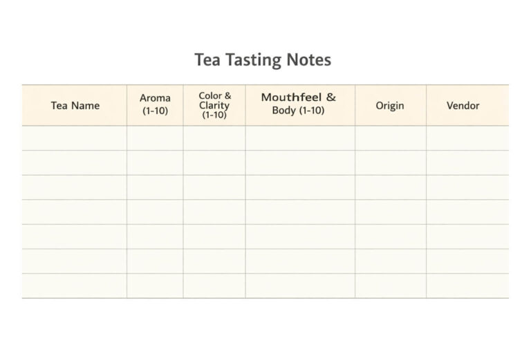 Purcraftea Tea Tasting Notes