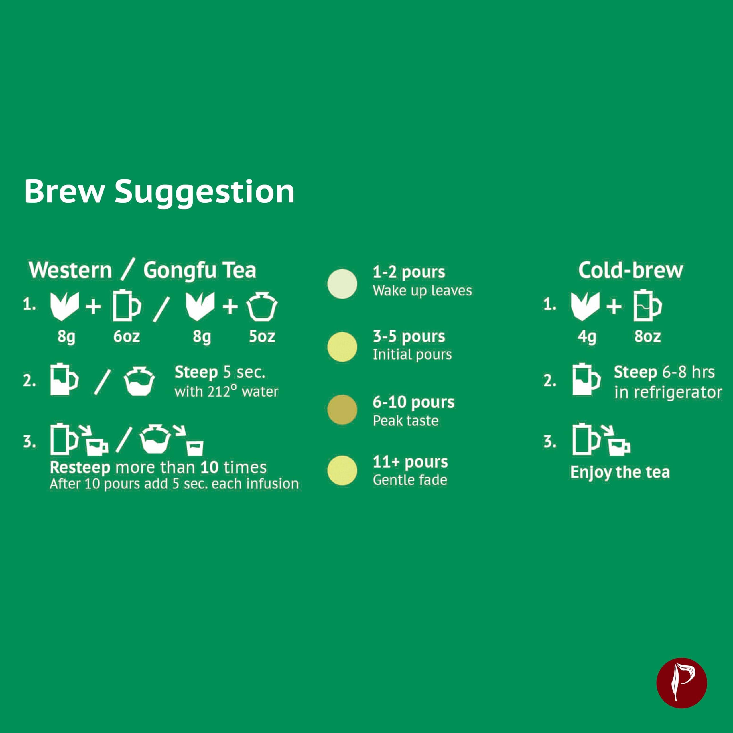 Bee King Old Arbor Raw Puerh Brew Suggestion